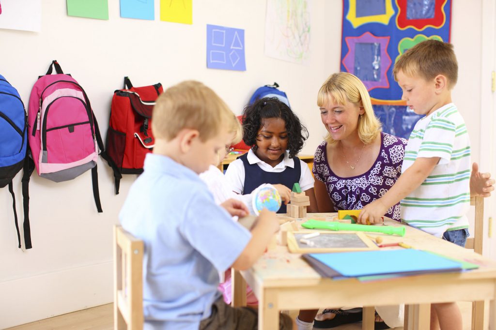 children in the classroom